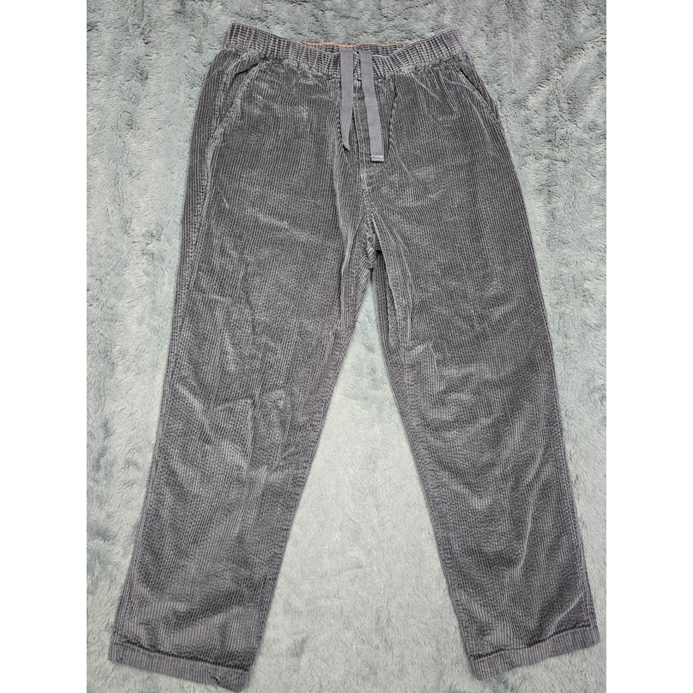 The Territory Ahead Mens Gray Corduroy Drawstring Elastic Waist Pants L/30